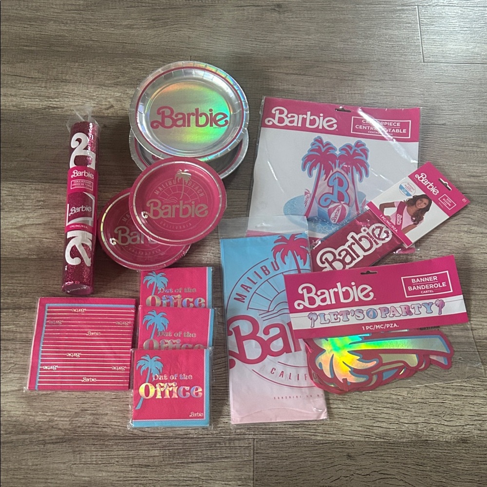 Barbie Party Decoration Set - Pink and White